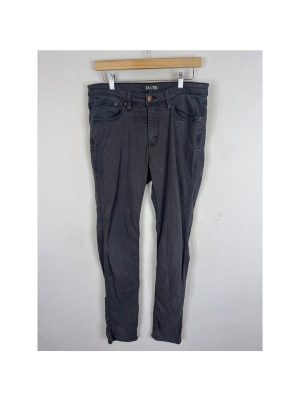 DU/ER Performance Denim Slim Tapered Jeans Dark Grey 33x34 Nature2X Stretch